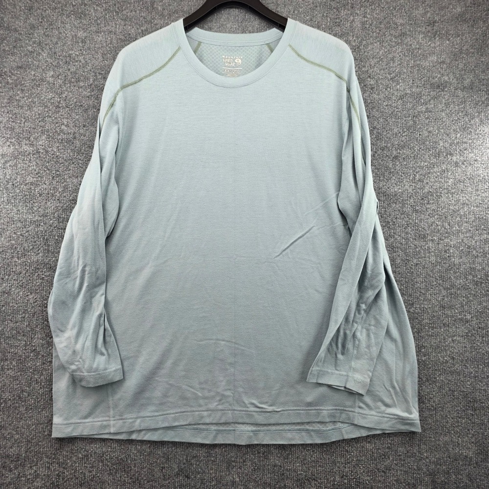 Mountain Hardwear Mens XXL Long Sleeve Performance Shirt Blue Gray